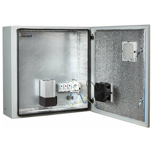 Климатический шкаф МАСТЕР-4УТПВ-А с вентилятором и защитным реле, 600х600х210 мм, IP 54