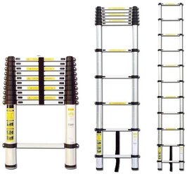 Лестница телескопическая алюминиевая UPU Ladder UP320 3,2 м