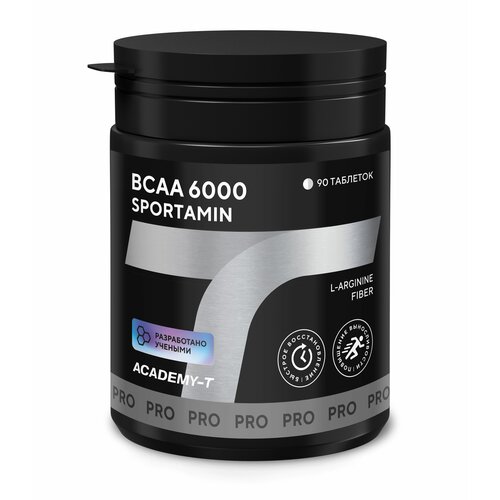 BCAA Академия-Т Sportamin ВСАА 6000 arginin+floracia (таблетки), без вкуса, 90 шт.