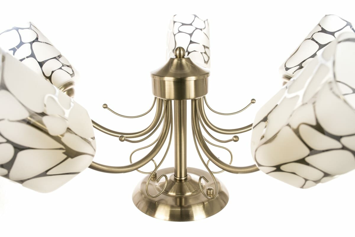 Люстра De Markt Олимпия 261019505, E14, 300 Вт, кол-во ламп: 5 шт., цвет: серебристый - фотография № 20