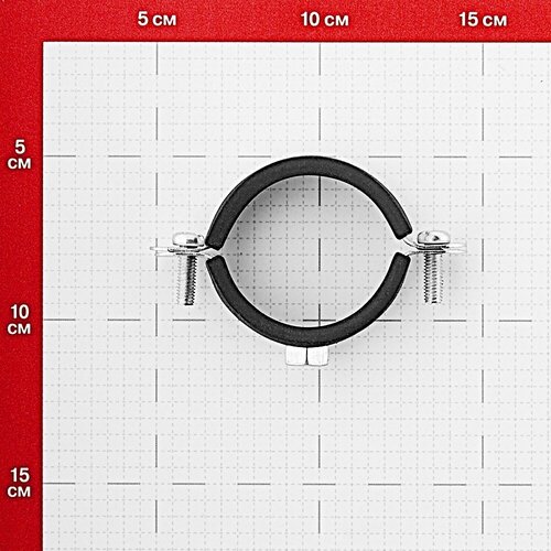 Хомут сантехнический 1 1/2 48-52 мм оцинкованная сталь (30 шт.)