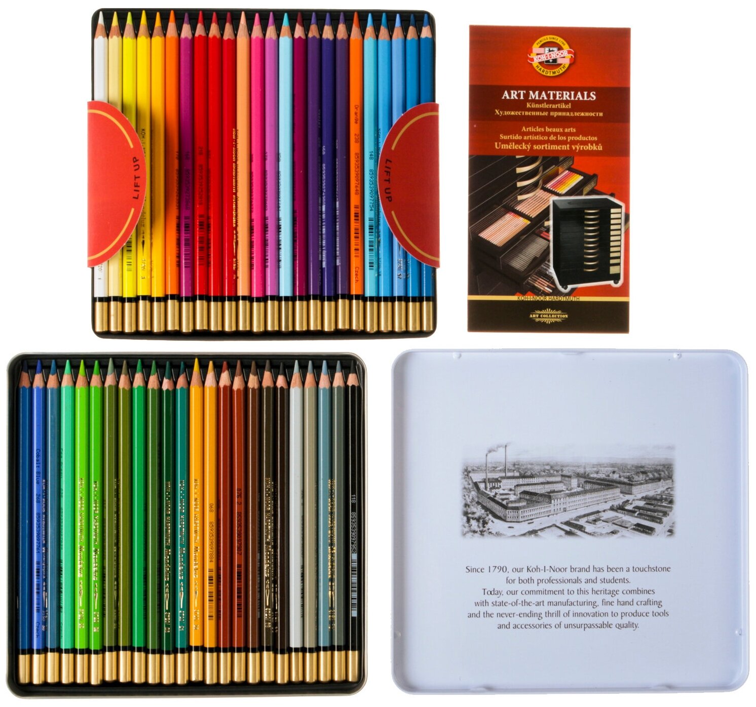 Купить акварельные карандаши mondeluz 48 цветов бонсай вднх