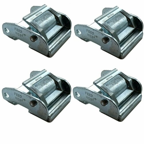 Пружинный замок зажим для ленты стяжного ремня 50 мм 1360 кг (4 штуки) оцинкованная