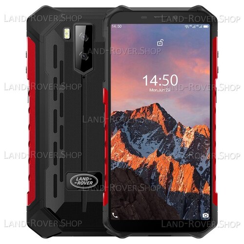 смартфон в наличии umidigi bison pro nfc 128 гб ip68 ip69k helio g80 камера 48 мп экран 6 3 дюйма fhd сотовый телефон 5000 мач Смартфон Land Rover Armor X5 Pro 4/64 ГБ Global, Dual nano SIM, черный/красный