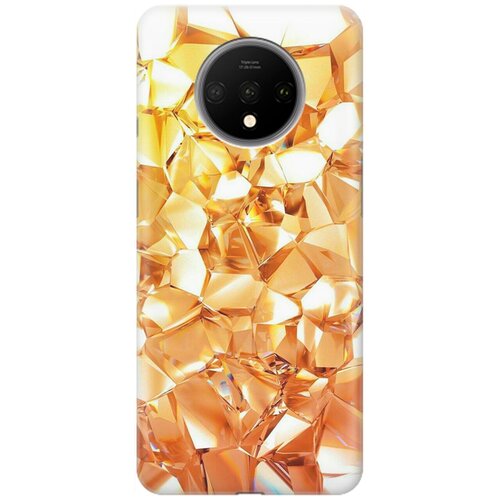 фото Re:pa накладка transparent для oneplus 7t с принтом "янтарные камни"