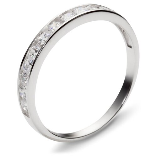 фото Эстет кольцо с 12 фианитами из белого золота 01к124829, размер 18