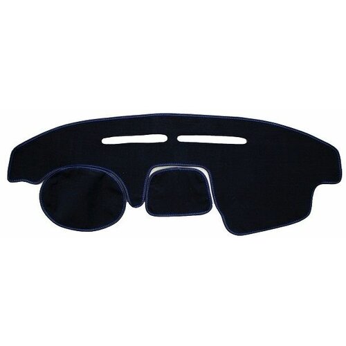 Накидка на панель приборов для LADA 2190 FL /1118-2, цвет черный, строчка синяя