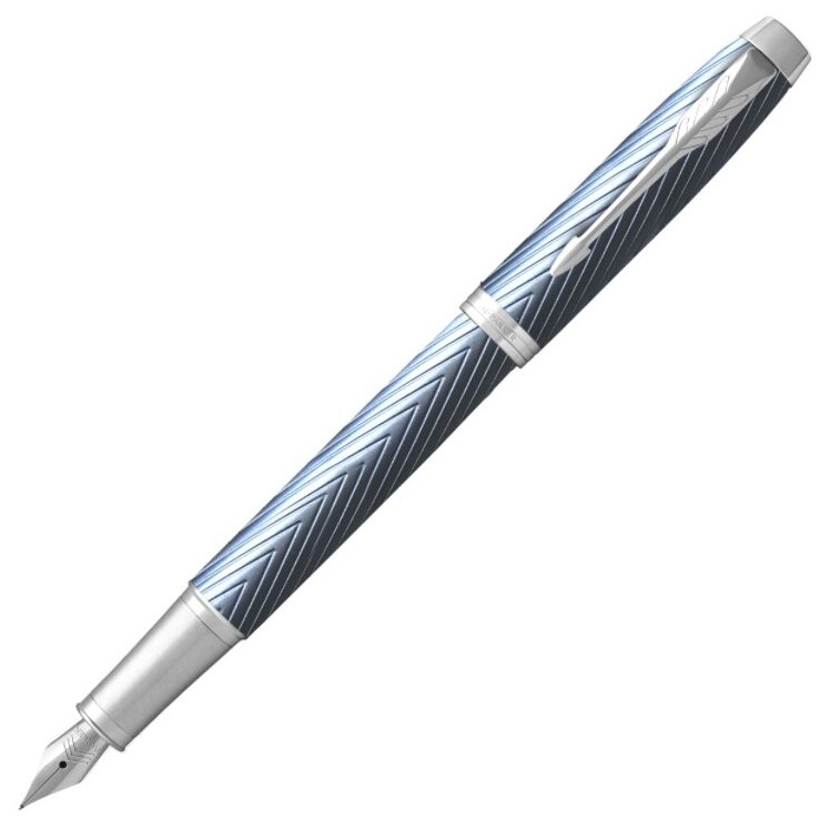 PARKER перьевая ручка IM Premium F318, 0.8 мм, 2143651, cиний цвет чернил, 1 шт.