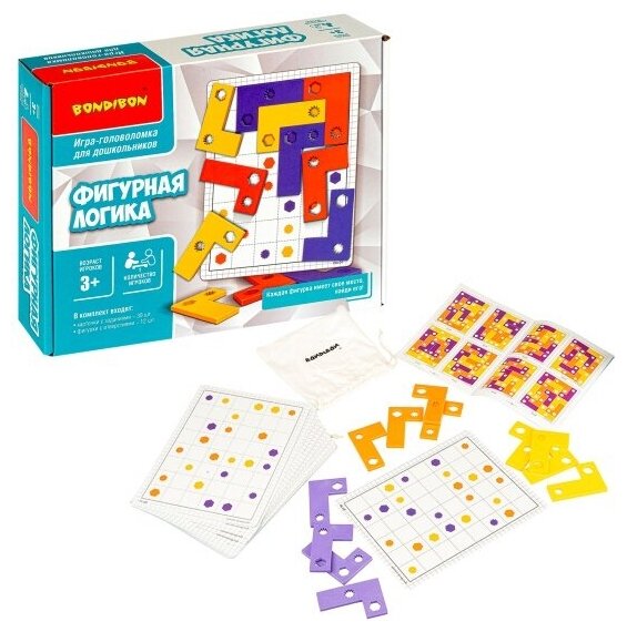 Игра-головоломка Bondibon ВВ4896 Фигурная логика