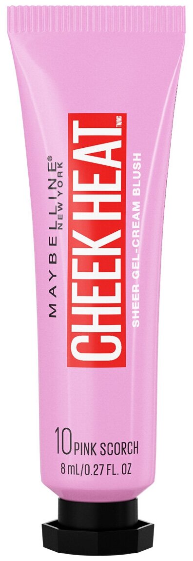 Maybelline New York Румяна Cheek Heat, 10 холодный розовый