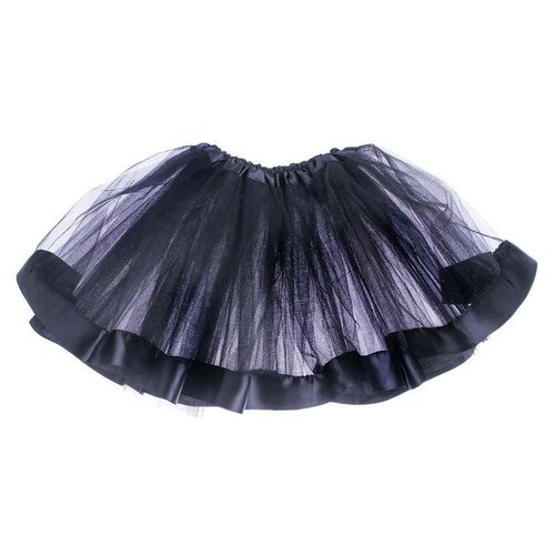 фото Карнавальная юбка, трехслойная, цвет чёрный mikimarket