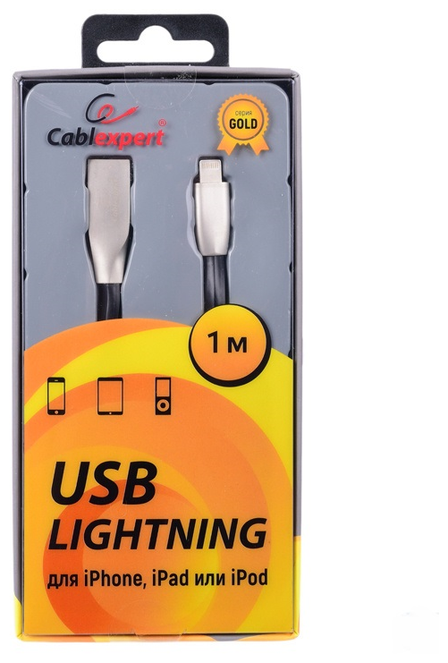 Кабель Cablexpert USB Lightning CC-G-APUSB01Bk-1M - фото №4