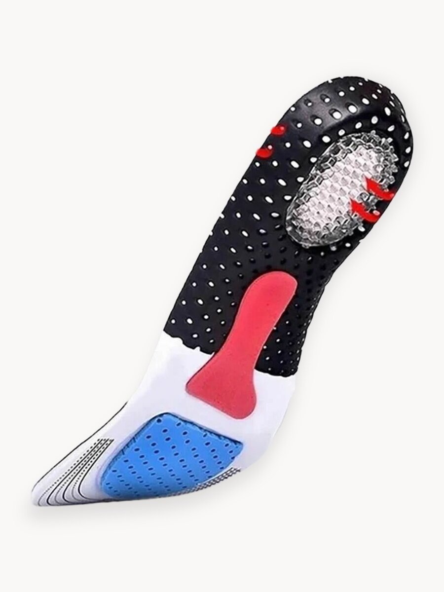 Nateno Стельки для обуви спортивные ортопедические при плоскостопии Размер 40-43 с амортизирующей гелевой пяткой / Для мужчин и женщин