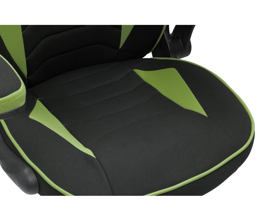 Компьютерное кресло Woodville Plast 1 игровое, обивка: текстиль, цвет: Green/Black - фотография № 18