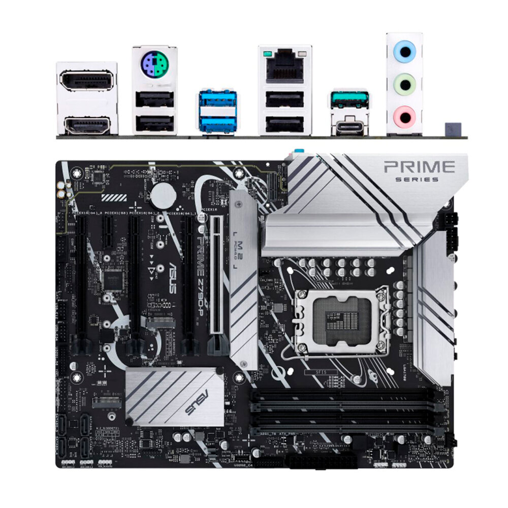 Материнская плата ASUS Prime Z790-P Z790 Socket-1700 4xDDR5, 4xSATA3, RAID, 3xM.2, 4xPCI-E16x, 3xUSB3.2, 1xUSB3.2 Type C, DP, HDMI, 2,5Glan, ATX