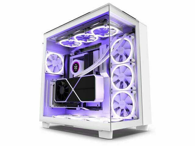 Корпус NZXT H9 Elite Window Mini-ITX, Micro-ATX, ATX White (CM-H91EW-01)