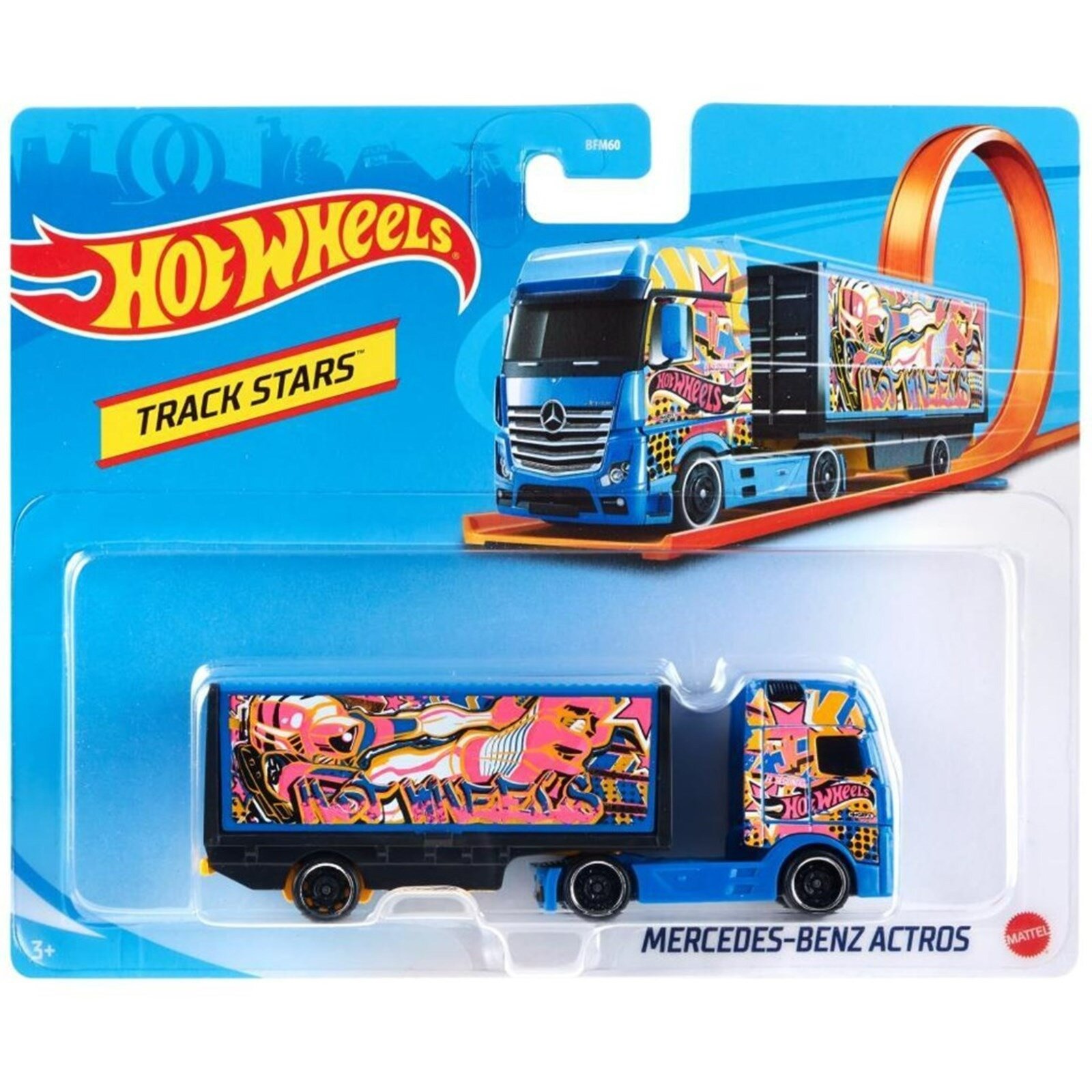 Машинка Hot Wheels Mercedes-Benz Actros 1:64 BFM60-GRV12