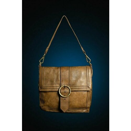 фото Сумка кросс-боди campomaggi, коричневый, хаки