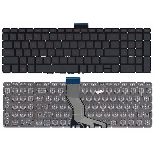 keyboard клавиатура для ноутбука hp pavilion 15 ab черная гор enter Клавиатура для ноутбука HP Pavilion 15-ab 15-ab000 15z-ab100 черная с красной подсветкой