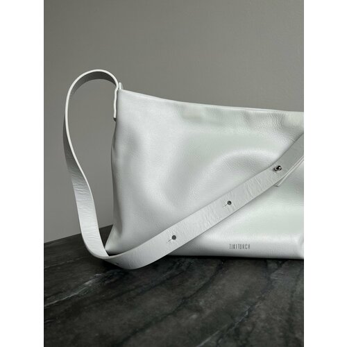 фото Сумка шоппер tikitorch, фактура гладкая, белый