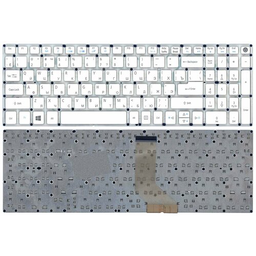 Клавиатура для ноутбука Acer Aspire E5-573 / Nitro VN7-572G VN7-592G белая клавиатура для ноутбука acer aspire e5 573 nitro vn7 572g vn7 592g черная арт 014141