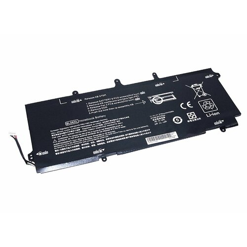 аккумуляторная батарея для ноутбука clevo w650 3s2p 11 1v 5200mah oem черная Аккумулятор для ноутбука HP EliteBook Folio 1040 (BL06XL) 11.1V 42Wh