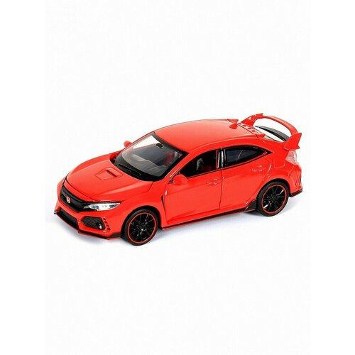 Модель машины Honda Civic 1:32 свет, звук, инерция 09214 кожаный чехол для ручного тормоза защитный рукав для honda accord civic 8 черный красный