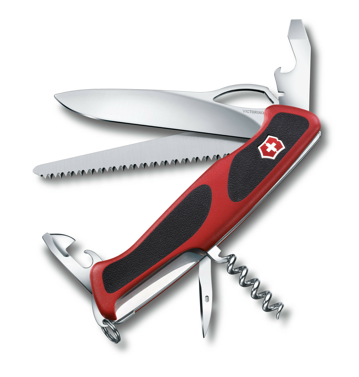 Нож Victorinox RangerGrip 55, 130 мм, 12 функций, черный