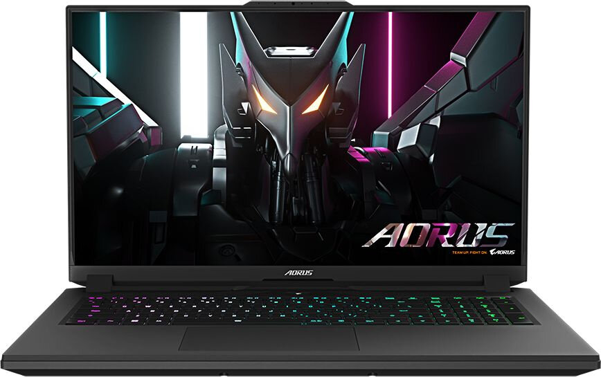 Ноутбук Gigabyte Aorus 7, 17.3", IPS, Intel Core i5 12500H, DDR4 16ГБ, SSD 512ГБ, NVIDIA GeForce RTX 4050 для ноутбуков 6ГБ, черный (9mf-e2kz513sd)