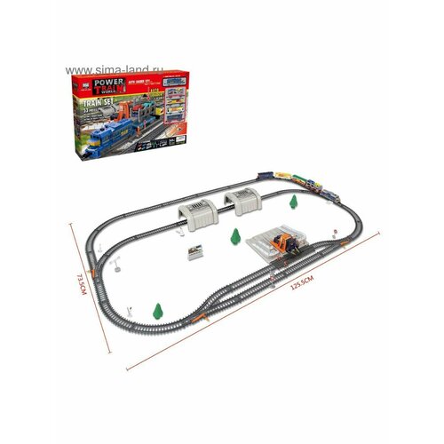 Железная дорога Локомотив работает от батареек 3602₽