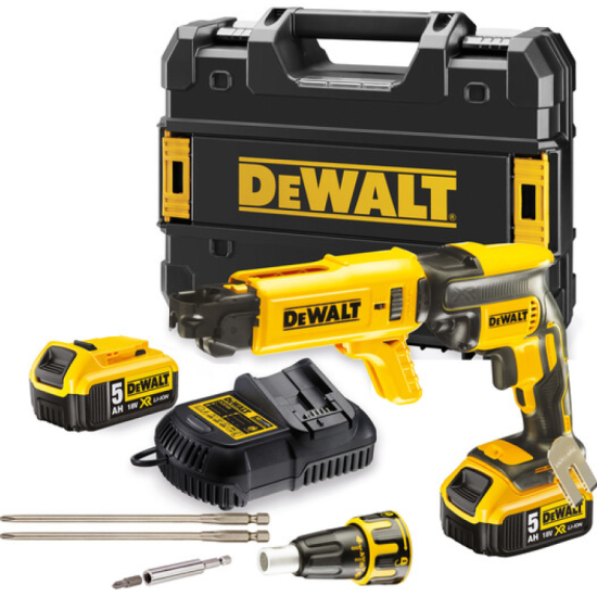 Шуруповерт аккумуляторный для гипсокартона DEWALT DCF620P2K-QW