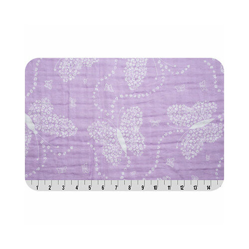 EMBRACE (марлевка) 120 г/кв. м 100 см х 125 см 100% хлопок flowerfly lilac