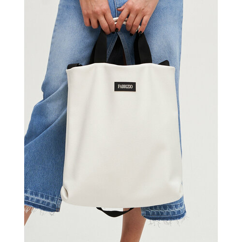 Сумка шоппер FABRIZIO CLUB, фактура гладкая, графит