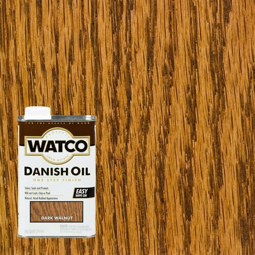 Датское тонирующее масло Watco Danish Oil 946 мл Тёмный орех 65841