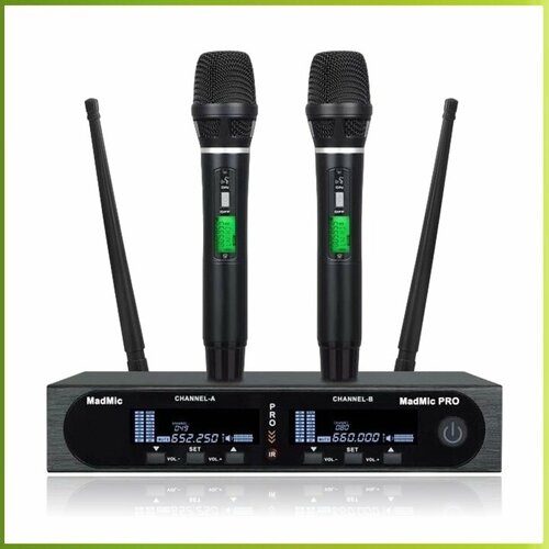 Madmic PRO - двухканальная микрофонная радиосистема с 2-мя ручными динамическими микрофонами категория PRO 3600000₽