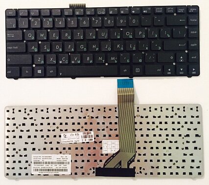 Клавиатура для ноутбука Asus A45 K45A U44 A85 R400 черная без рамки