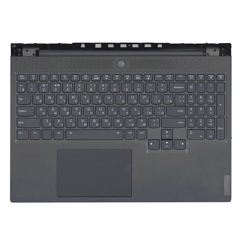 Клавиатура (топ-панель) для ноутбука Lenovo Legion 7-16ACHg6 черный с черным топкейсом