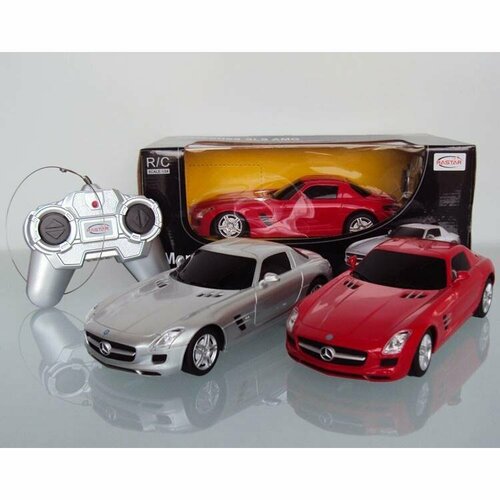 машина на радиоуправлении 1 24 mercedes sls amg rastar 40100 19см 1:24 Mercedes SLS AMG цвет в асс. р/у машинка Rastar 40100