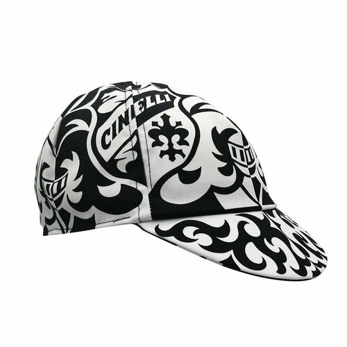 фото Кепка cinelli бейсболка cinelli cap crest - pastori white/black, размер onesize, черный, белый