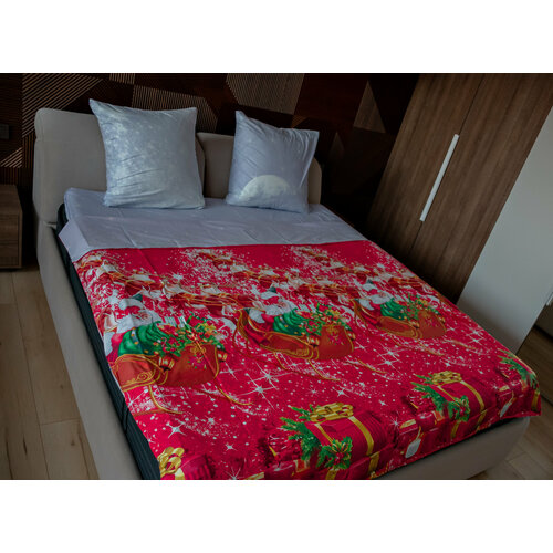 Комплект постельного белья "Новогодние огни", 1,5-спальный, хлопок, Элис Текстиль