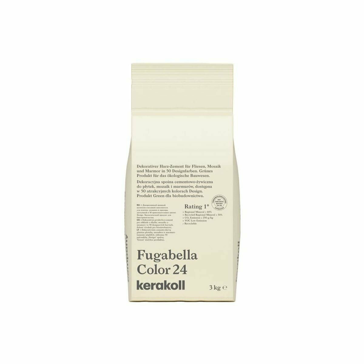 Цементно-Смоляная затирка Kerakoll Fugabella Color цвет 24 3 кг