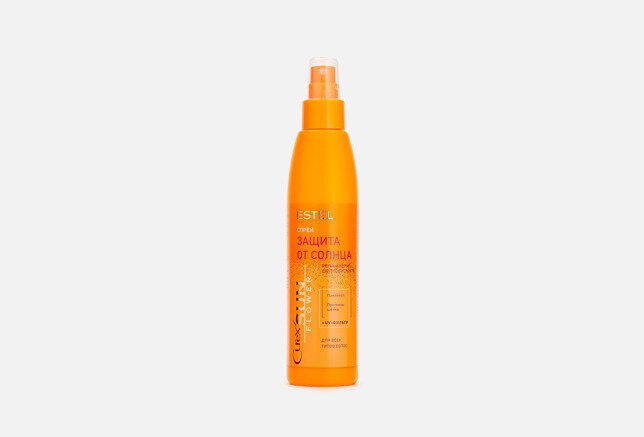 Спрей «Увлажнение. Защита от UV-лучей» для всех типов волос CUREX SUN FLOWER 200 мл