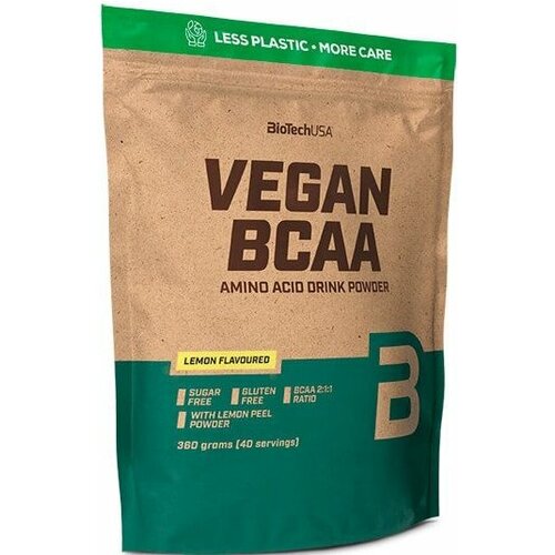 фото Аминокислоты bcaa (бцаа) biotech usa vegan bcaa (360 г) лимон biotechusa
