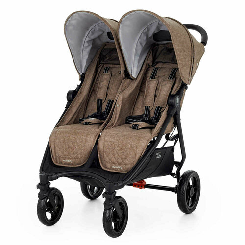 Valco Baby коляска для двойни Slim Twin (Cappuccino) коляски для двойни и погодок jane коляска прогулочная для двойни twinlink