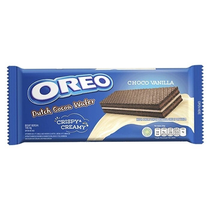 Вафли OREO Dutch - набор 2 вкуса (Choco Vanilla, Double Choco) (Индонезия), 140,4 г (2 шт) - фотография № 2