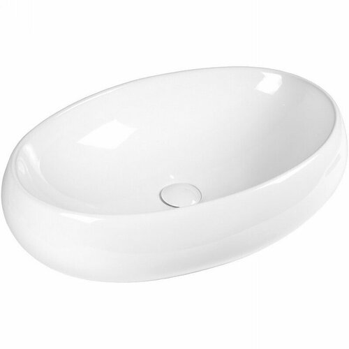 Раковина Bond Oval, накладная, 60 см, без перелива, цвет белый, S58-600