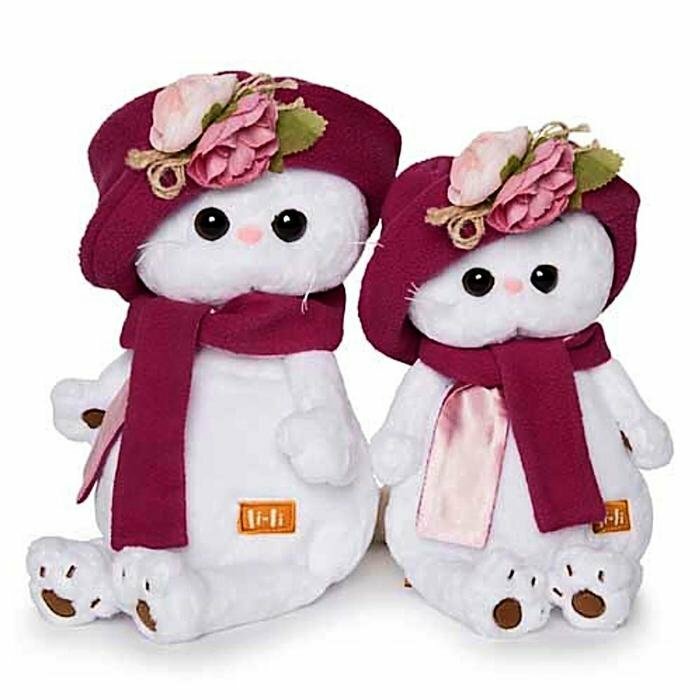 Мягкая игрушка Budi Basa Кошечка Ли-Ли в панаме и шарфе, 24 см - фото №6