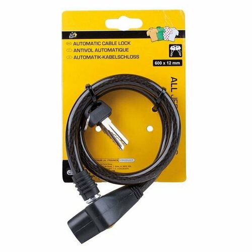 фото Замок велосипедный 12х600 мм qwe