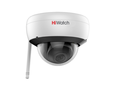 DS-I252W (D) (2.8 mm) HiWatch Купольная уличная аластиковая WiFi IP видеокамера объектив 2.8мм 2Мп Ик WiFi microSD встроенный микрофон