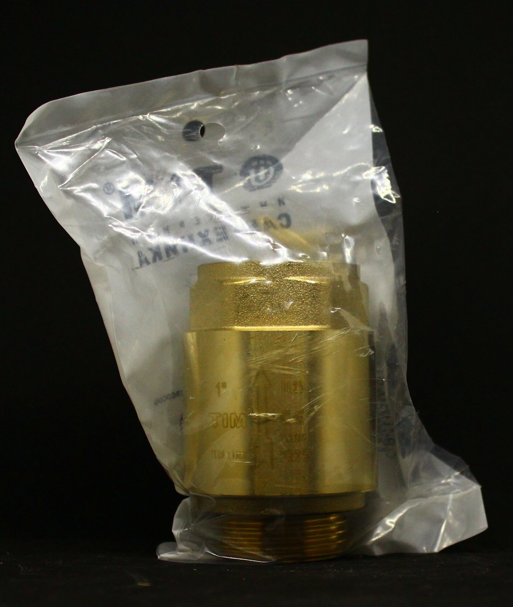 Обратный клапан для скважинного насоса с металлическим оком 1"НР-ВР TIM арт JH-1012A